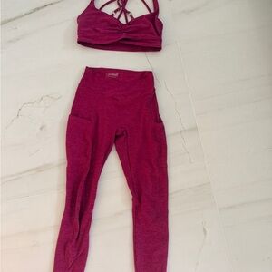Bombshell Sportswear Magenta/Purple Seamless Leggings with Side Pockets